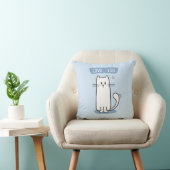 Weiße Katze Kissen (Stuhl )