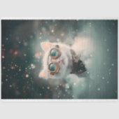 Weiße Katze, Kitten, Kitten H2 Decoupage Seidenpapier (Vorderseite)