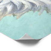 Weiße Katze, Louis Wain Poster (Ecke)