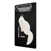 Weiße Katze Mini Klemmbrett (Gewinkelt2)