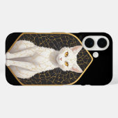 Weiße Katze mit Kintsugi-Muster 🐾 Case-Mate iPhone Hülle (Rückseite (Horizontal))