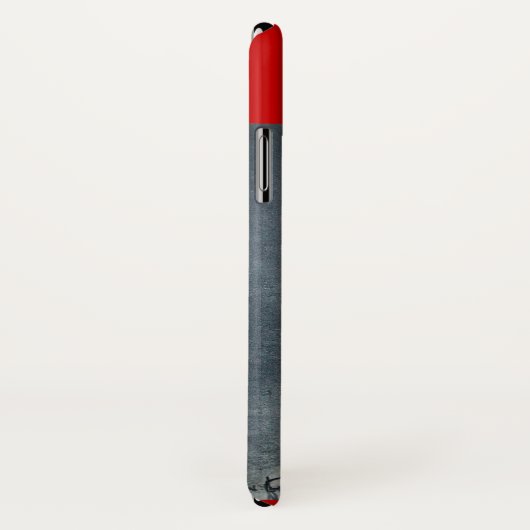 WEISSE KATZE MIT ROTER SCHALTFLÄCHE Case-Mate iPhone HÜLLE (Hinten/Rechts)