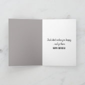 weiße Katze mit Toilettenpapier Karte (Innenseite)