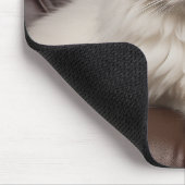 Weiße Katze Mousepad (Ecke)