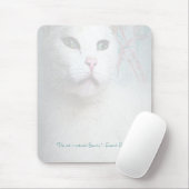 Weiße Katze Mousepad (Mit Mouse)