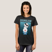 Weiße Katze - Name des Doreen T-Shirt (Vorne ganz)