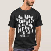 Weiße Katze Personalisiert T-Shirt (Vorderseite)