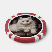Weiße Katze Pokerchips (Einzeln)