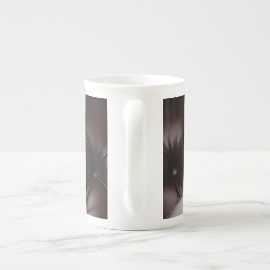 Weiße Katze Porzellantasse (Rückseite)