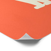 Weiße Katze Poster (Ecke)