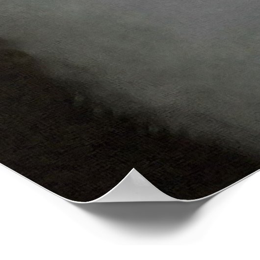 Weiße Katze Poster (Ecke)