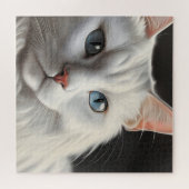 Weiße Katze Puzzle (Horizontal)