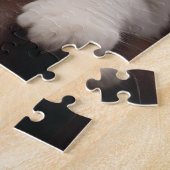 Weiße Katze Puzzle (Seite)