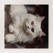 Weiße Katze Puzzle (Horizontal)