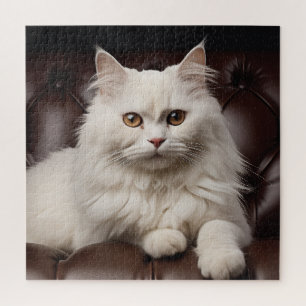 Weiße Katze Puzzle