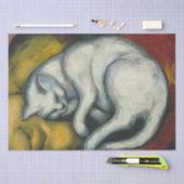 Weiße Katze Seidenpapier (Handwerk)