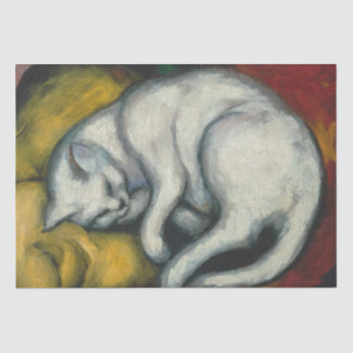 Weiße Katze Seidenpapier