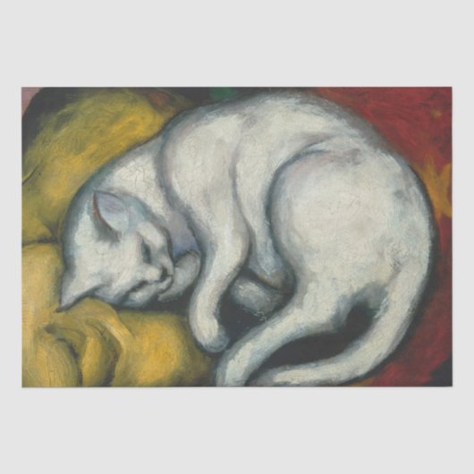 Weiße Katze Seidenpapier (Vorderseite)