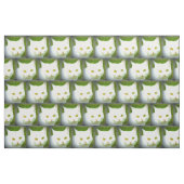 Weiße Katze Stoff (Fat Quarter (45,7 x 55,9 cm))