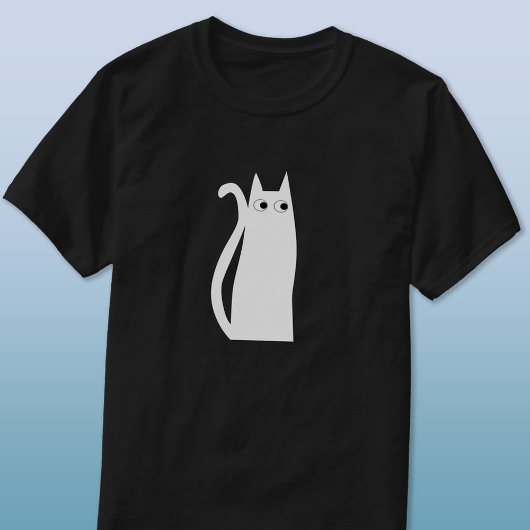 Weiße Katze T-Shirt