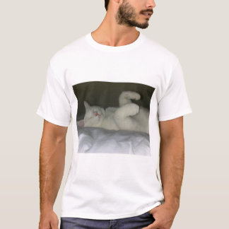 weiße Katze T-Shirt