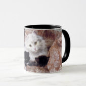 Weiße Katze und ihre Kätzchen von Henriette Ronner Tasse (VorderseiteRechts)