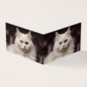 Weiße Katze Visitenkarten (Vorderseite)