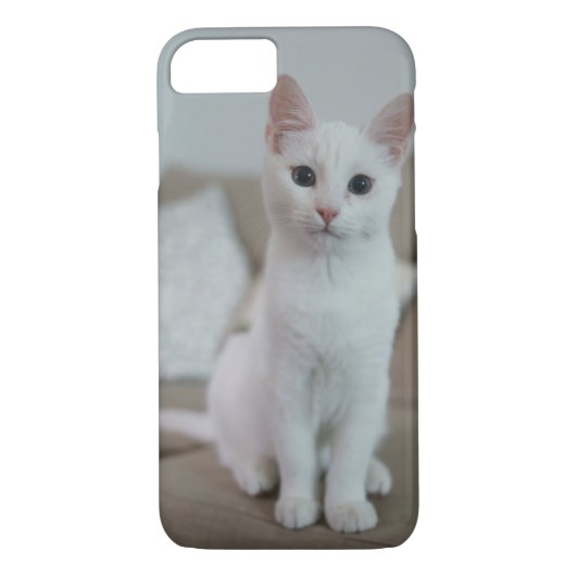 Weiße Katze | Zazzle_Growshop. Case-Mate iPhone Hülle (Rückseite)