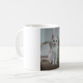 Weiße Katze | Zazzle_Growshop. Kaffeetasse (Vorderseite Links)