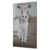 Weiße Katze | Zazzle_Growshop. Klemmbrett (Links)
