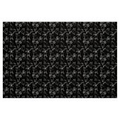 Weiße Katzen auf schwarz Stoff (Fat Quarter (45,7 x 55,9 cm))