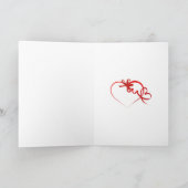 Weiße Katzen-frohe Weihnacht-Karten Feiertagskarte (Innenseite)