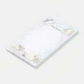 Weiße Katzen Post-it Klebezettel (angewinkelt)