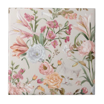 Weiße Katzen rosa Rosen floral