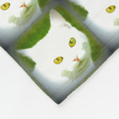 Weiße Katzen Thunder_Cove Fleecedecke (Ecke)