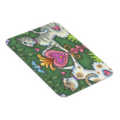WEISSE KATZEN UND BLUEBIRD VALENTINE MAGNET (Rechte Seite)