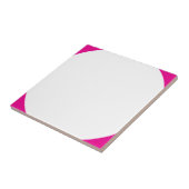 Weiße Keramik Fliese (Seite)