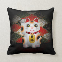 Weiße Keramik Maneki Neko