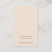 WEISSE KERAMIK-TEXTURE DREI EARRING-DISPLAY-LOGO VISITENKARTE (Rückseite)