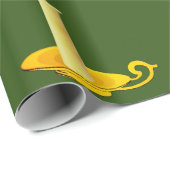 Weiße Kerzen zum Grünbuch Geschenkpapier (Rolleneckpunkt)