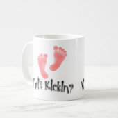 Weiße Kickin'? Tasse für tummomy.com (Vorderseite Links)