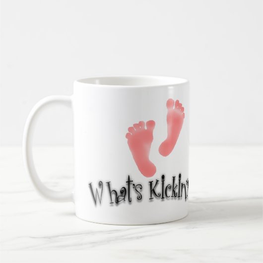 Weiße Kickin'? Tasse für tummomy.com (Links)