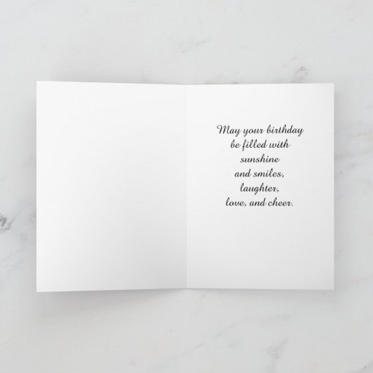 Weiße Kimono Kokeshi Puppe - niedlicher Karte (Innenseite)