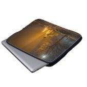 WEISSE KIRCHE UND BROWN LAPTOPSCHUTZHÜLLE (Vorne Knopf)