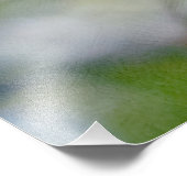 Weiße Kirschblüte Fotodruck (Ecke)