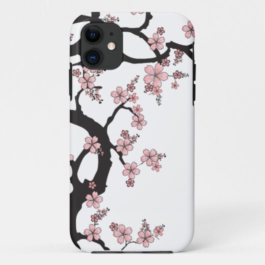 Weiße Kirschblüte - Japanisches Design Case-Mate iPhone Hülle (Rückseite)
