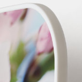 Weiße Kirschblüten Blumenblüten Personalisiert Pickleball Schläger (Linke Seite)