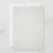 Weiße Kirschblüten & Goldene Schrift Elegante Hoch Einladung (Rückseite)