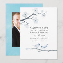 Weiße Kirschblüten Hochzeitsstich-Foto