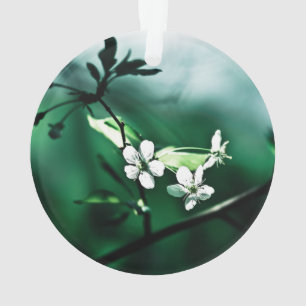 Weiße Kirschblüten Ornament